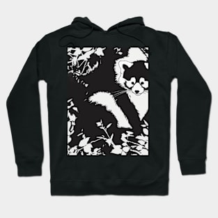 Red Pandas Shadow Silhouette Anime Style Collection No. 91 Hoodie